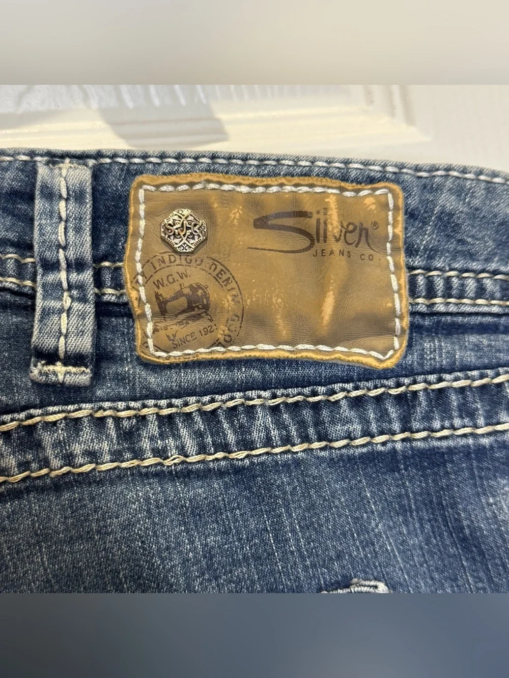 Silver Jeans Women's Size 20 Natsuki Blue Denim Jorts Jeans Shorts